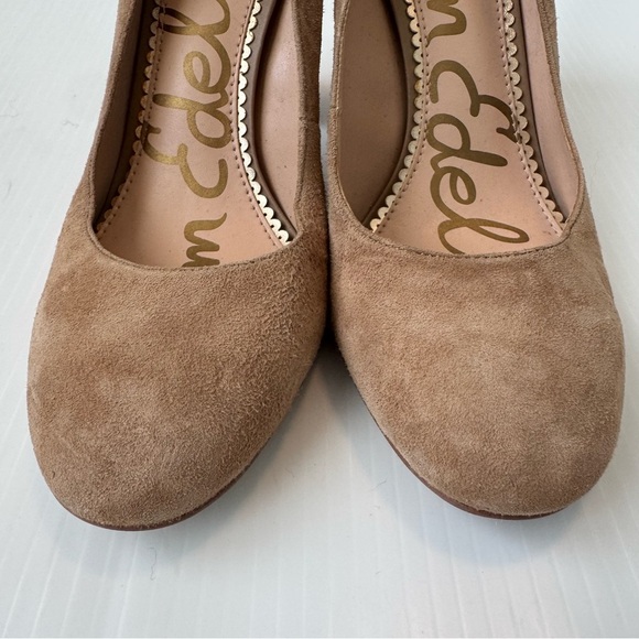 Sam Edelman Stillson Tan Suede Heels - Picture 2 of 9